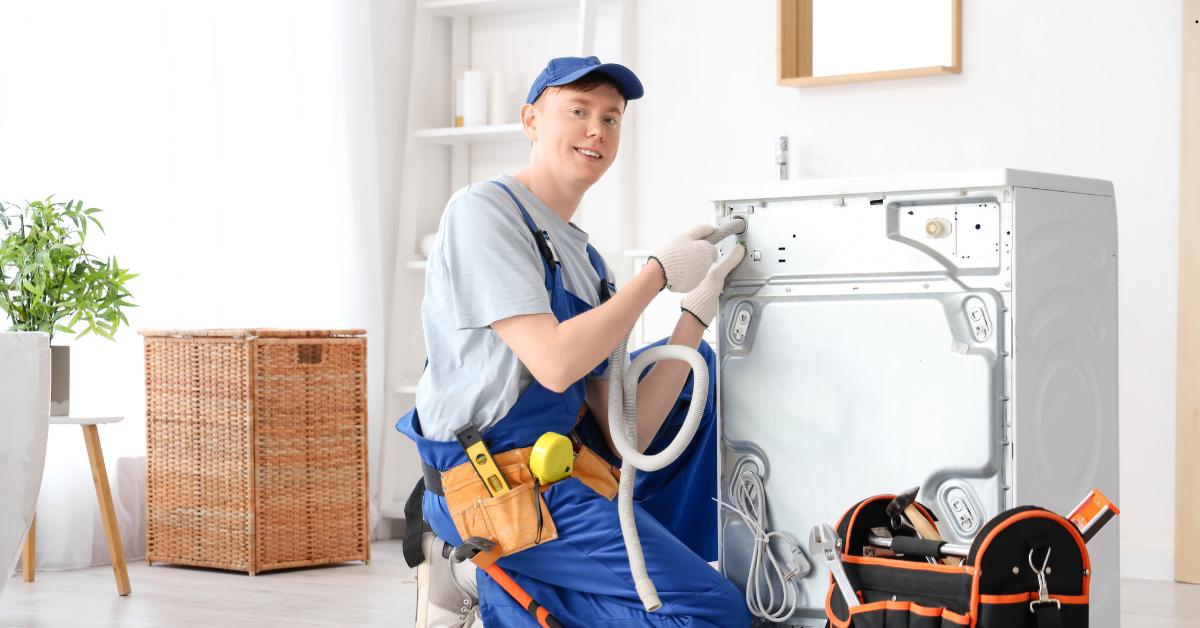 Washing machine pipe repair